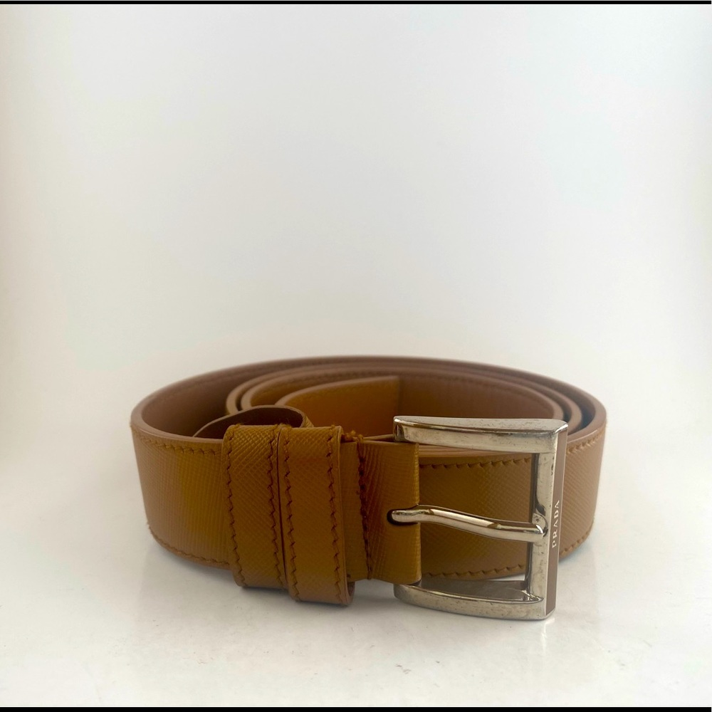 Prada Tan Leather Belt
